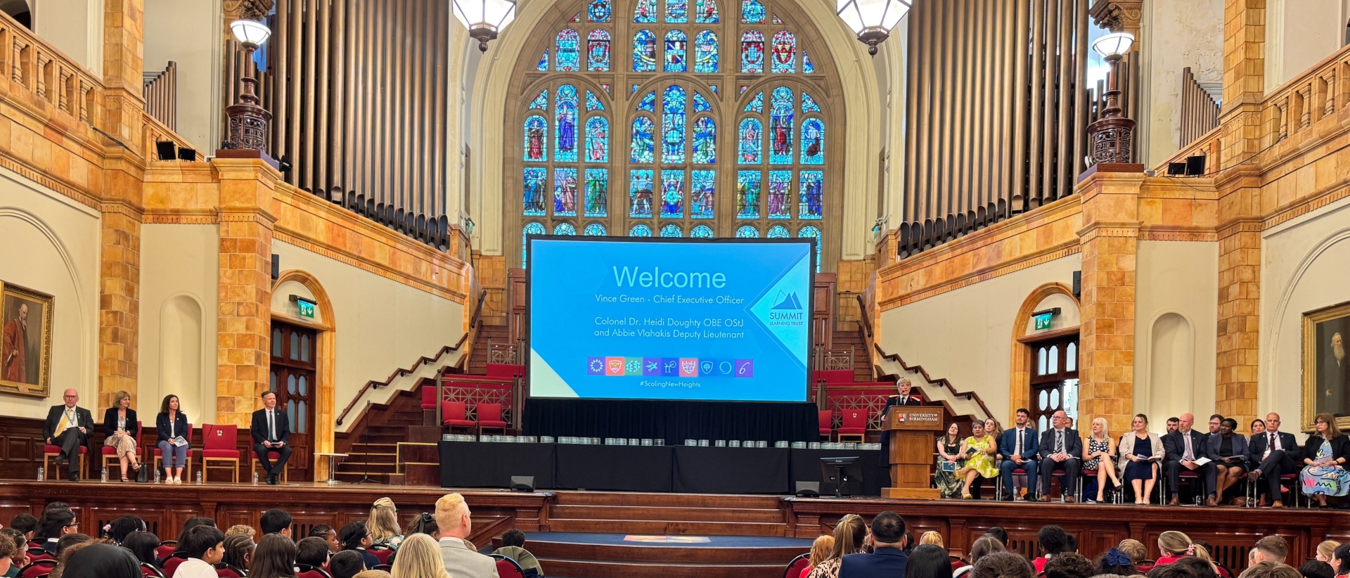 The Summit Learning Trust Awards Evening 2025 took place at the Great Hall at the University of Birmingham. Year 12 learners from Solihull Sixth Form College received awards for effort and achievement.