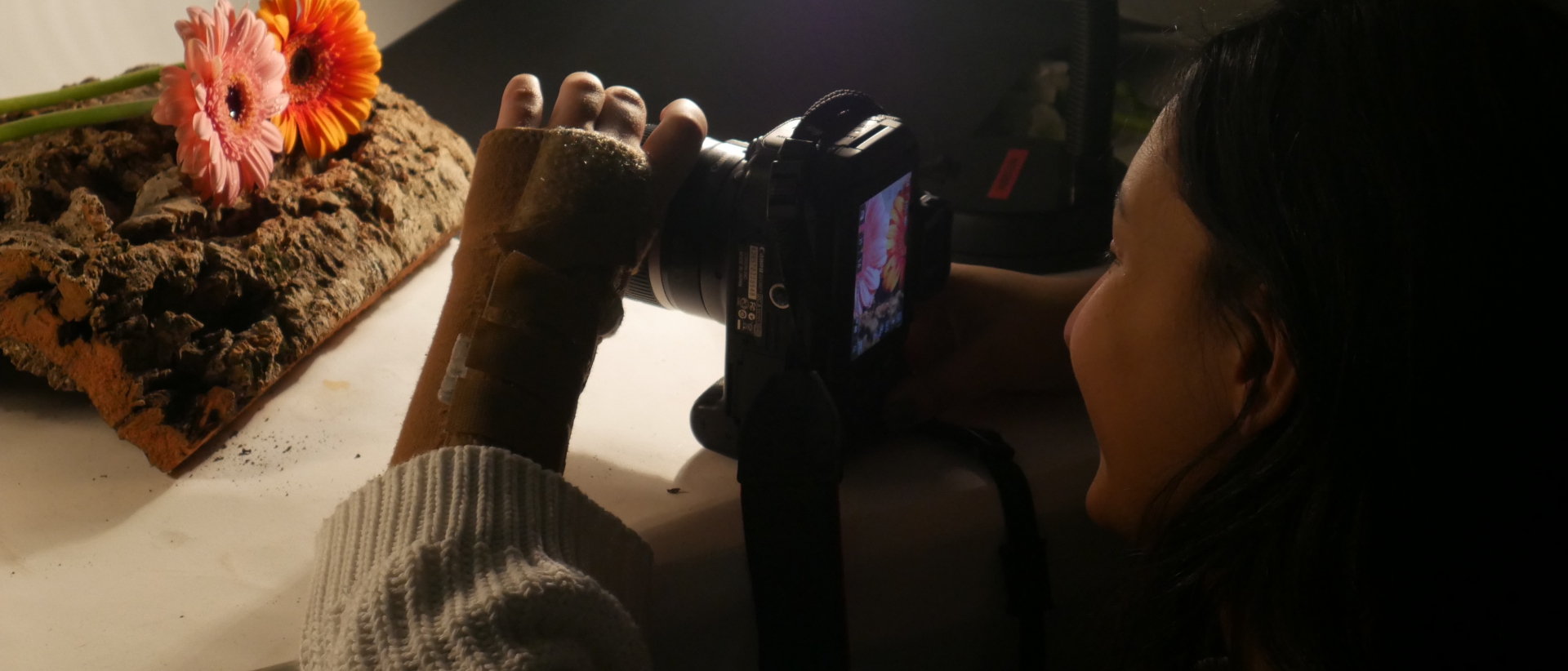 Students at Solihull Sixth Form College participate in a Photography class