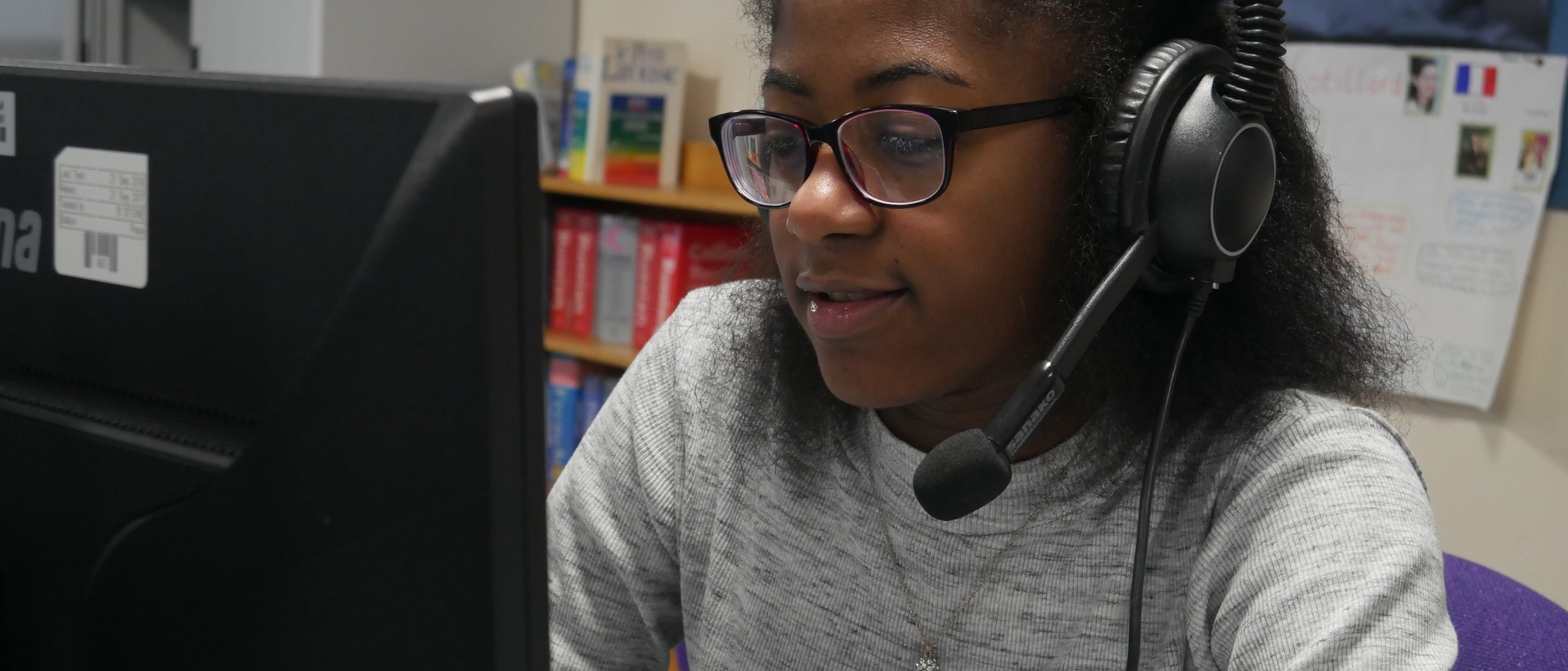 Students at Solihull Sixth Form College participate in a modern languages class