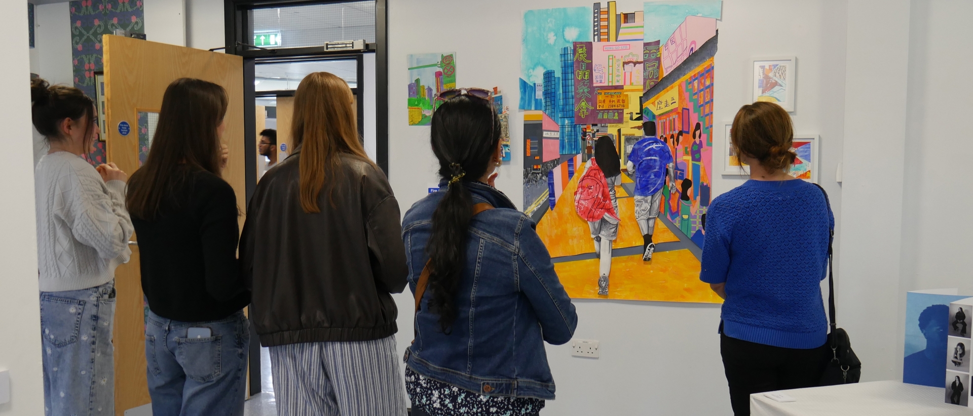Parents and carers attended the 2025 Visual Arts Exhibition at Solihull Sixth Form College