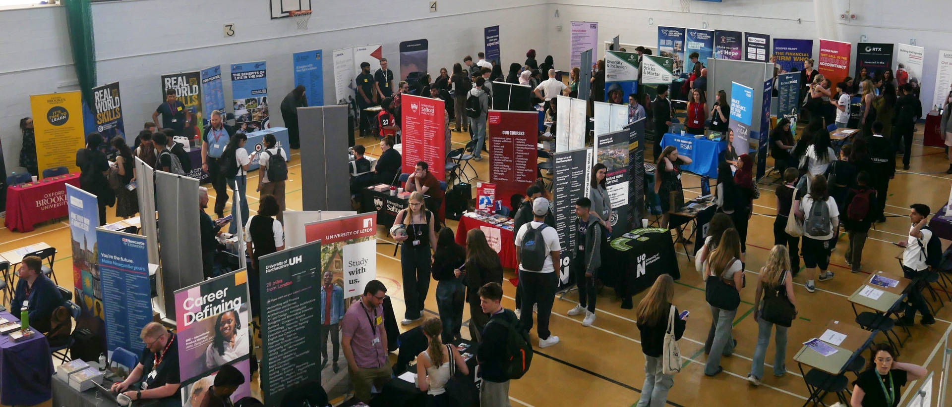 The 2025 Careers Fair took place at Solihull Sixth Form College in June with more than 80 exhibitors representing universities, employers and training providers to Year 12 learners