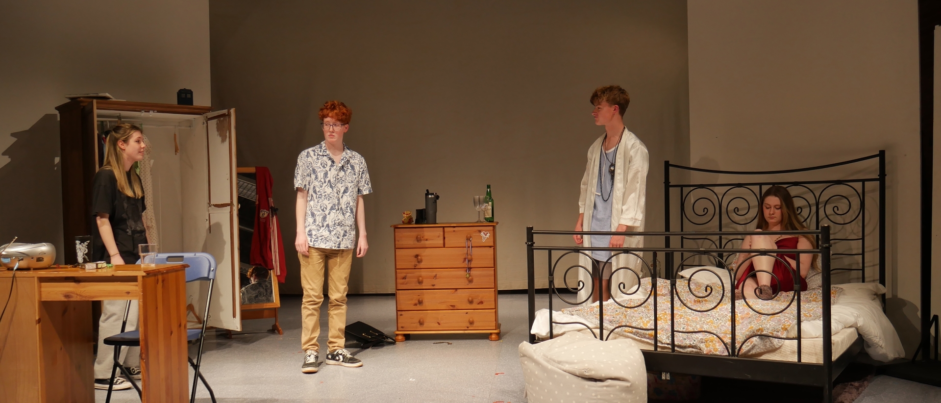 Year 13 Drama students performed in front of friends and family for their final assessed practicals