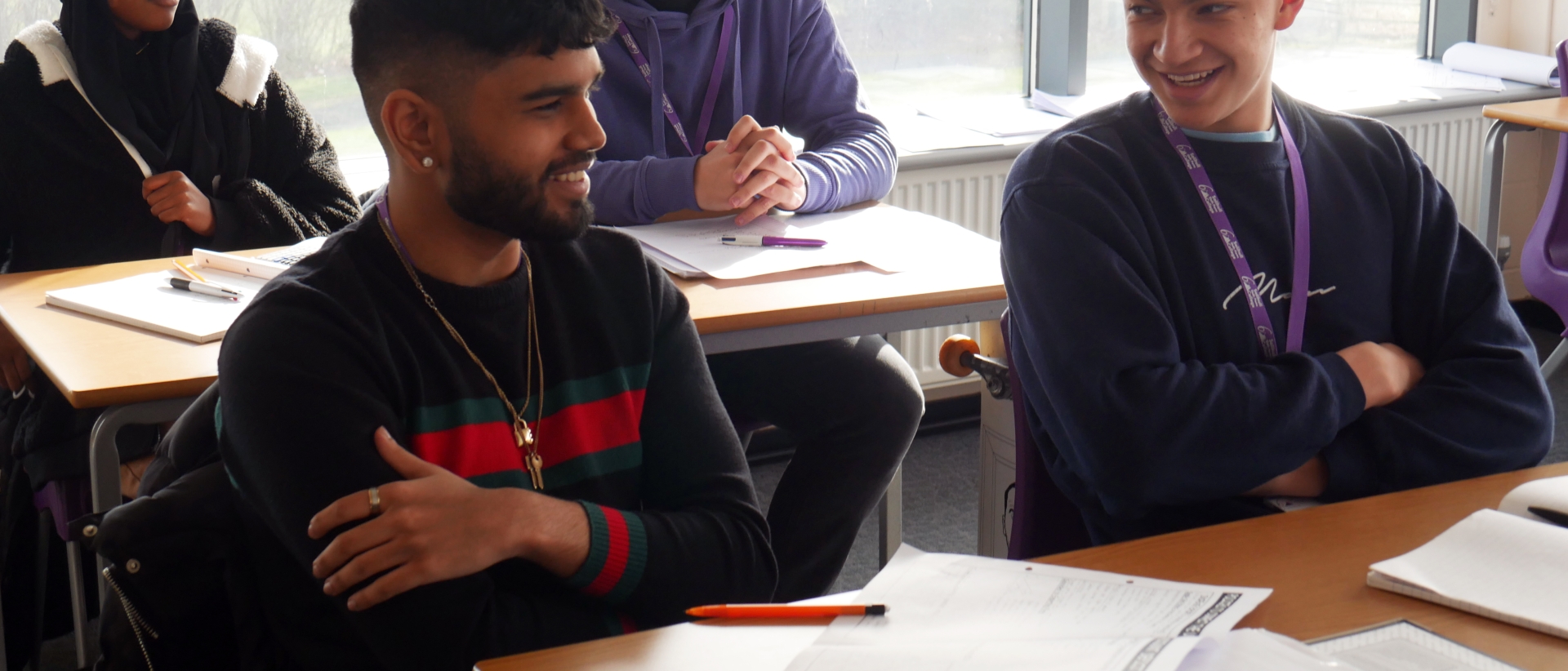 Students at Solihull Sixth Form College participate in an Economics class