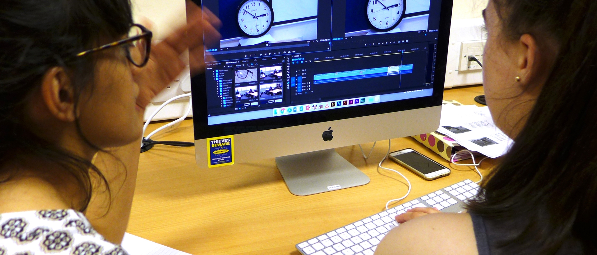 Students at Solihull Sixth Form College participate in a Film Studies class
