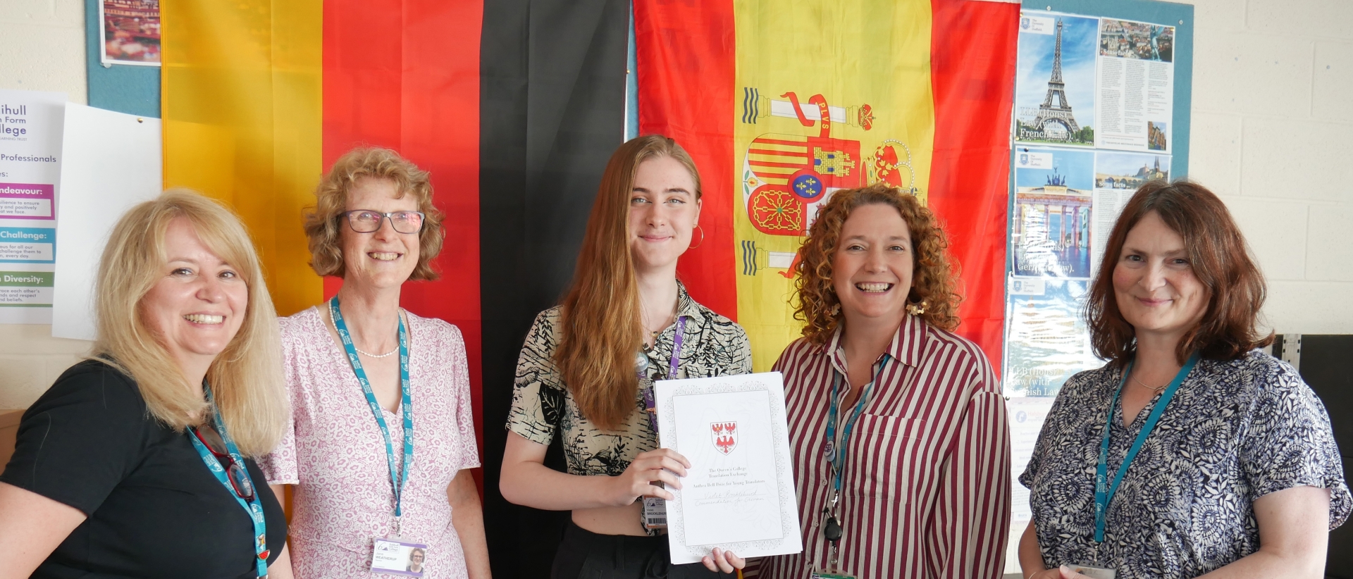 Violet Brocklehurst, student at Solihull Sixth Form College, has received a commendation in the prestigious Anthea Bell Translation Competition, run by Queen’s College, University of Oxford.