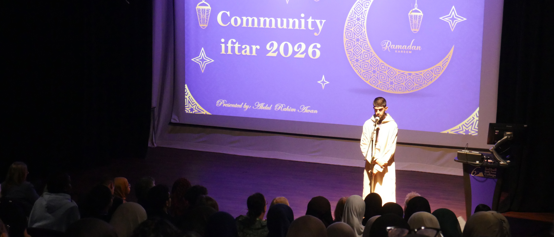 Solihull Sixth Form College held a Community Iftar in March 2026.