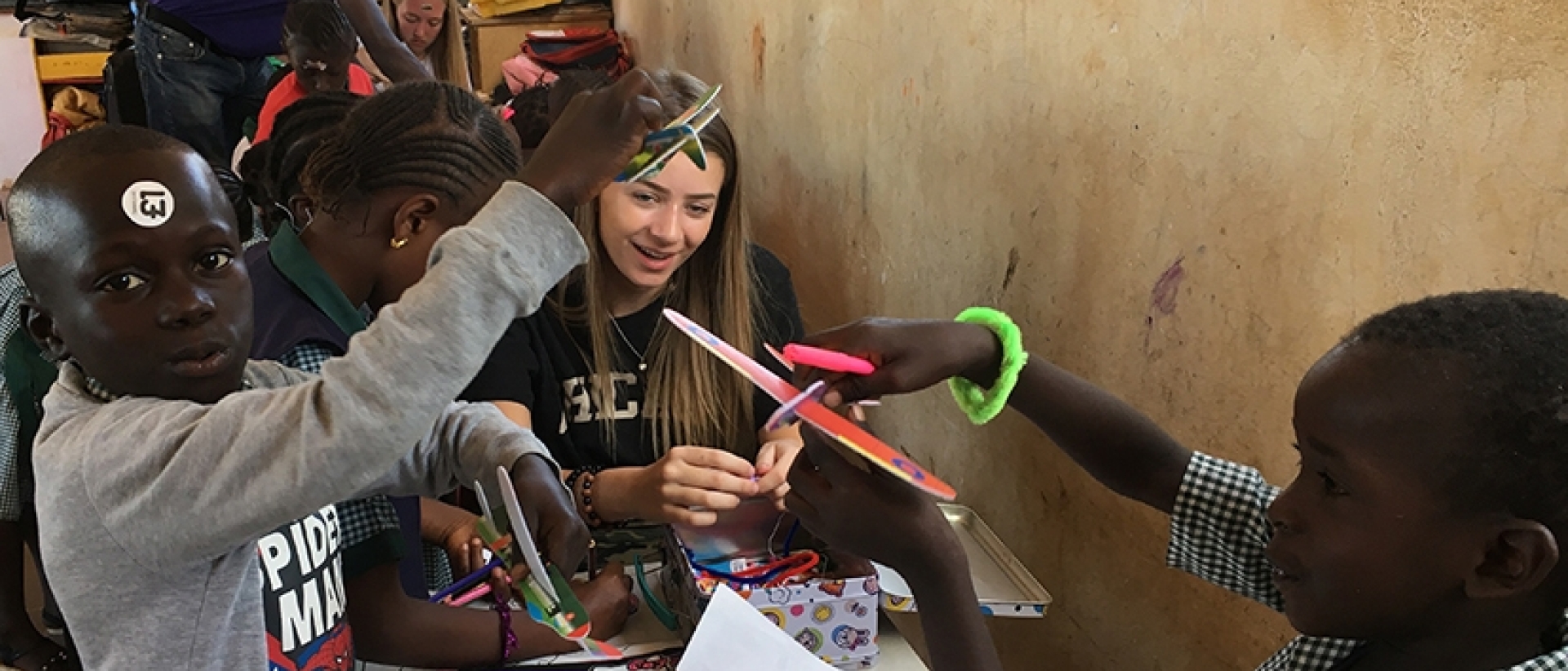 Students from Solihull Sixth Form College participate in voluntary work for the Team Gambia enrichment, for which they received funding from the Kitson Award