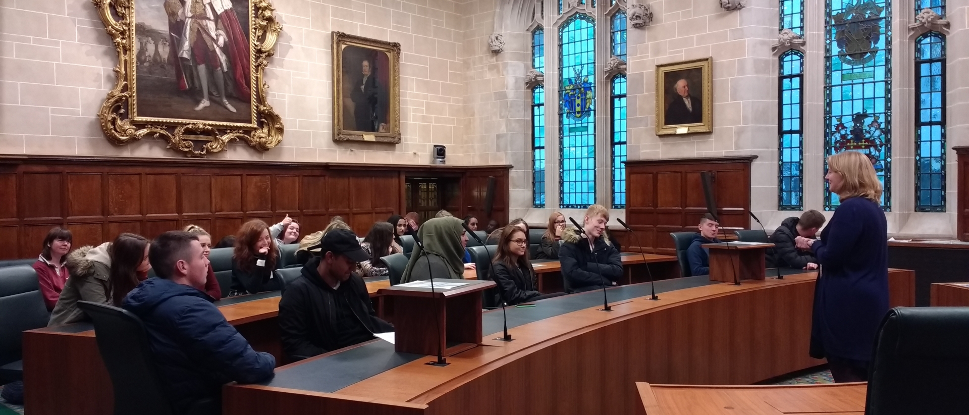Law students at Solihull Sixth Form College visit the Supreme Court in London