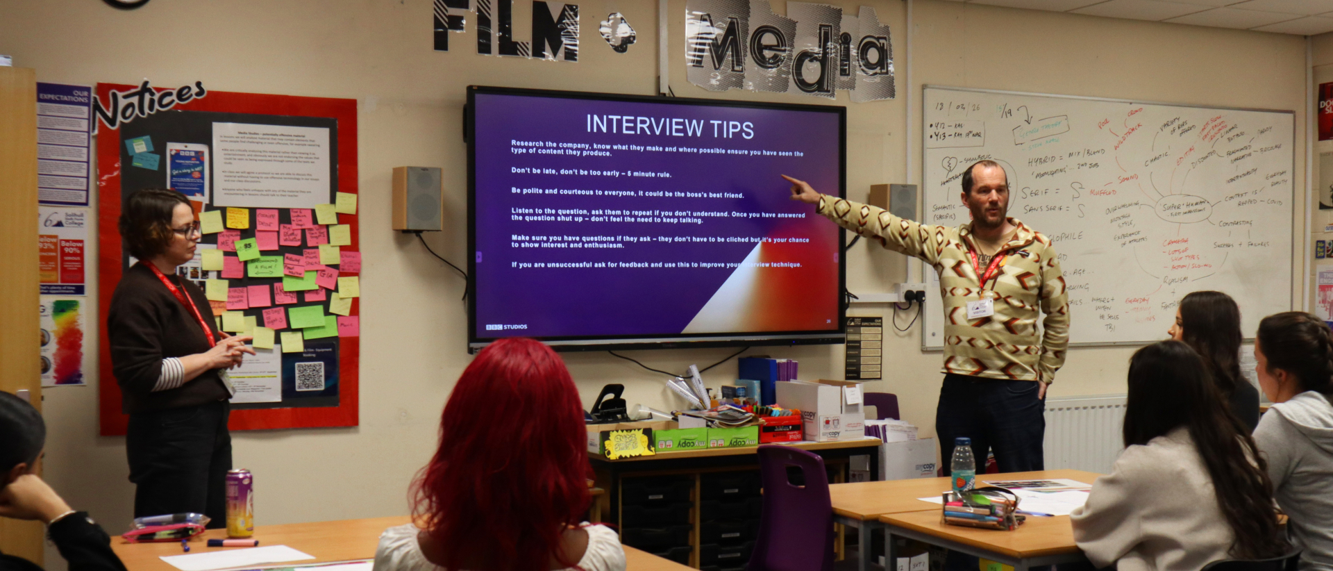 Film and Media learners at Solihull Sixth Form College recently took part in an inspiring seminar with BBC Studios Drama Productions