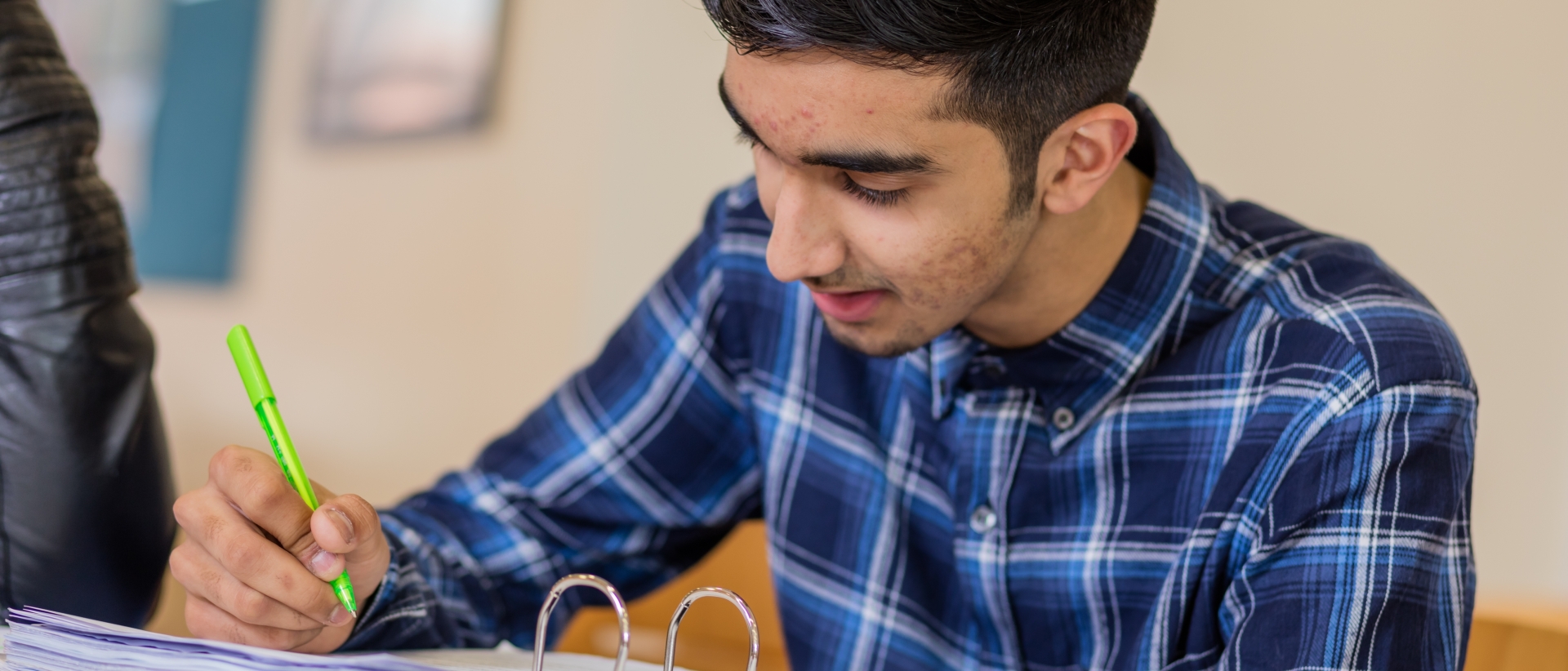 Students at Solihull Sixth Form College studying