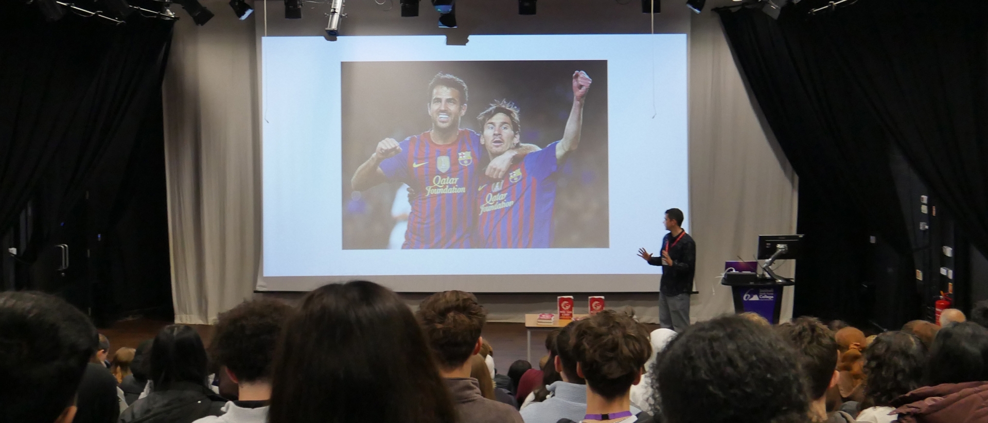 Ex-student Joey D'Urso came back into Solihull sixth Form College to talk to Politics learners about the politics and economics of football shirts and sponsorship