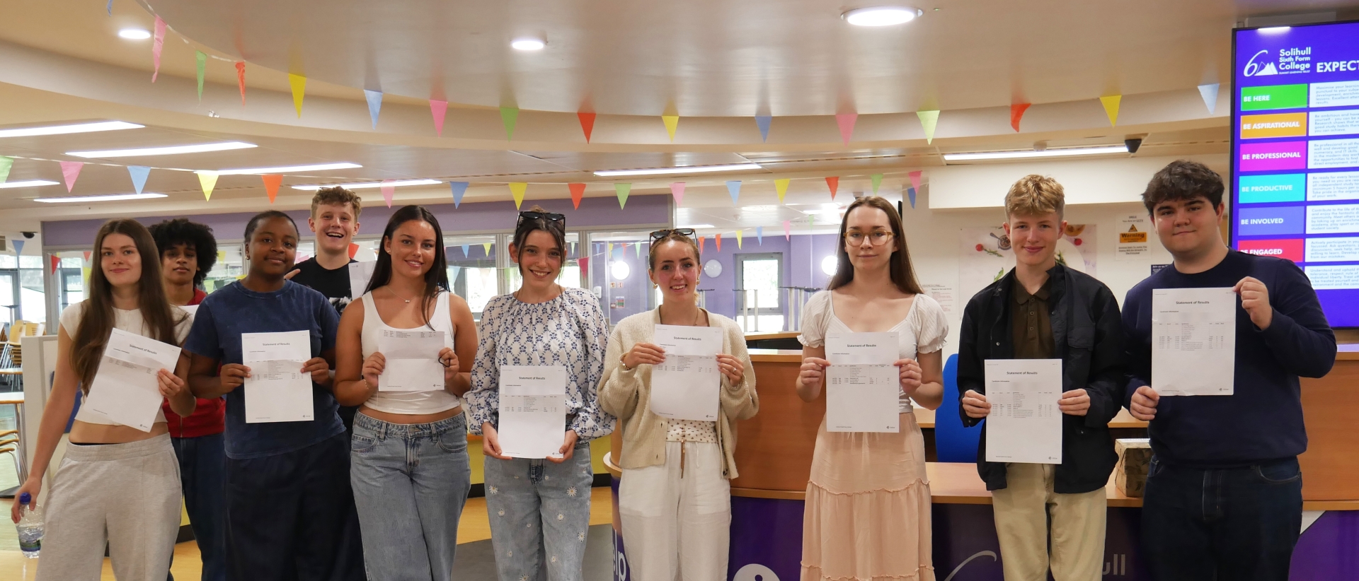 Solihull Sixth Form College students celebrated superb A level, BTEC and T level results by talking to Channel 5 News on Results Day 2025