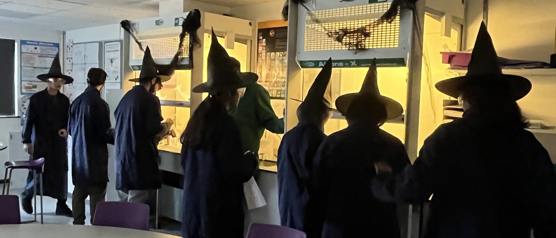 Practical Science & Forensic Investigation students at Solihull Sixth Form College participate in a practical experiment