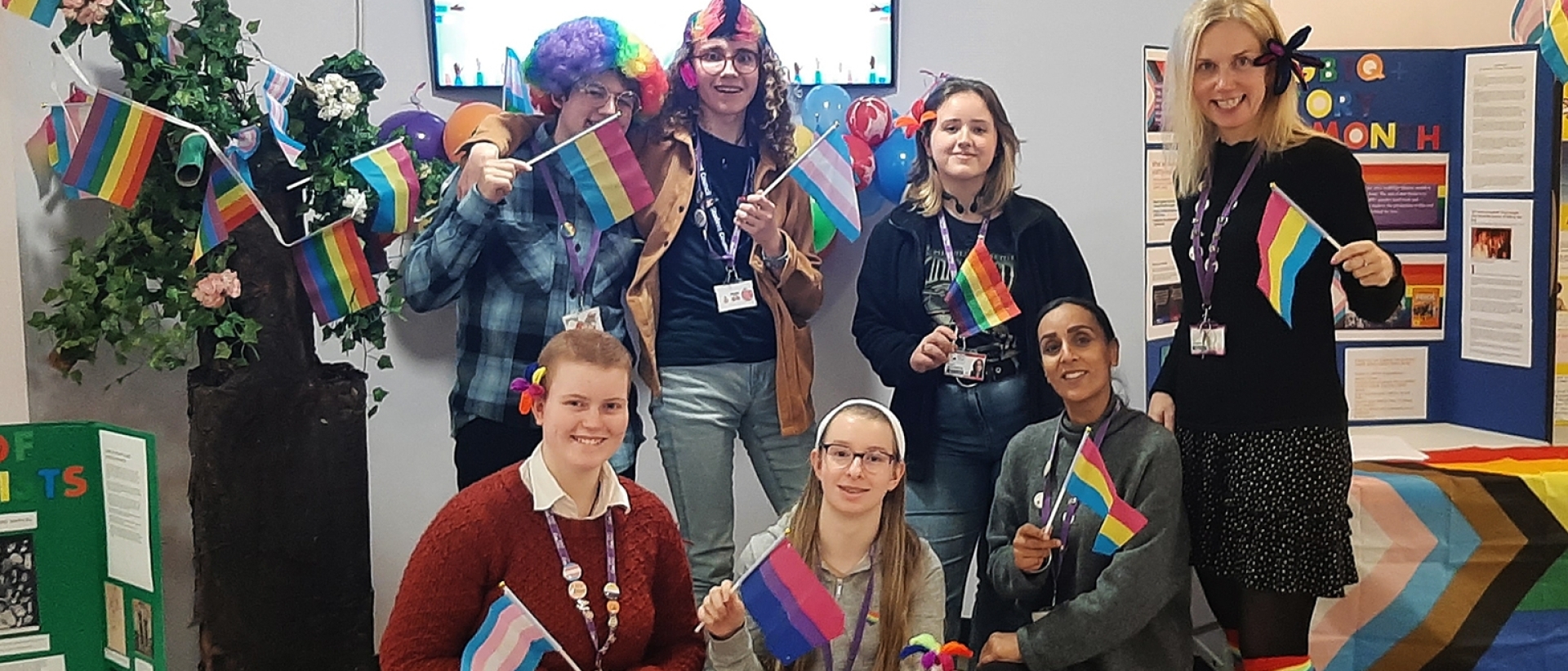 Students from Solihull Sixth Form College participate in LGBTQ activities as part of their Student Society enrichment