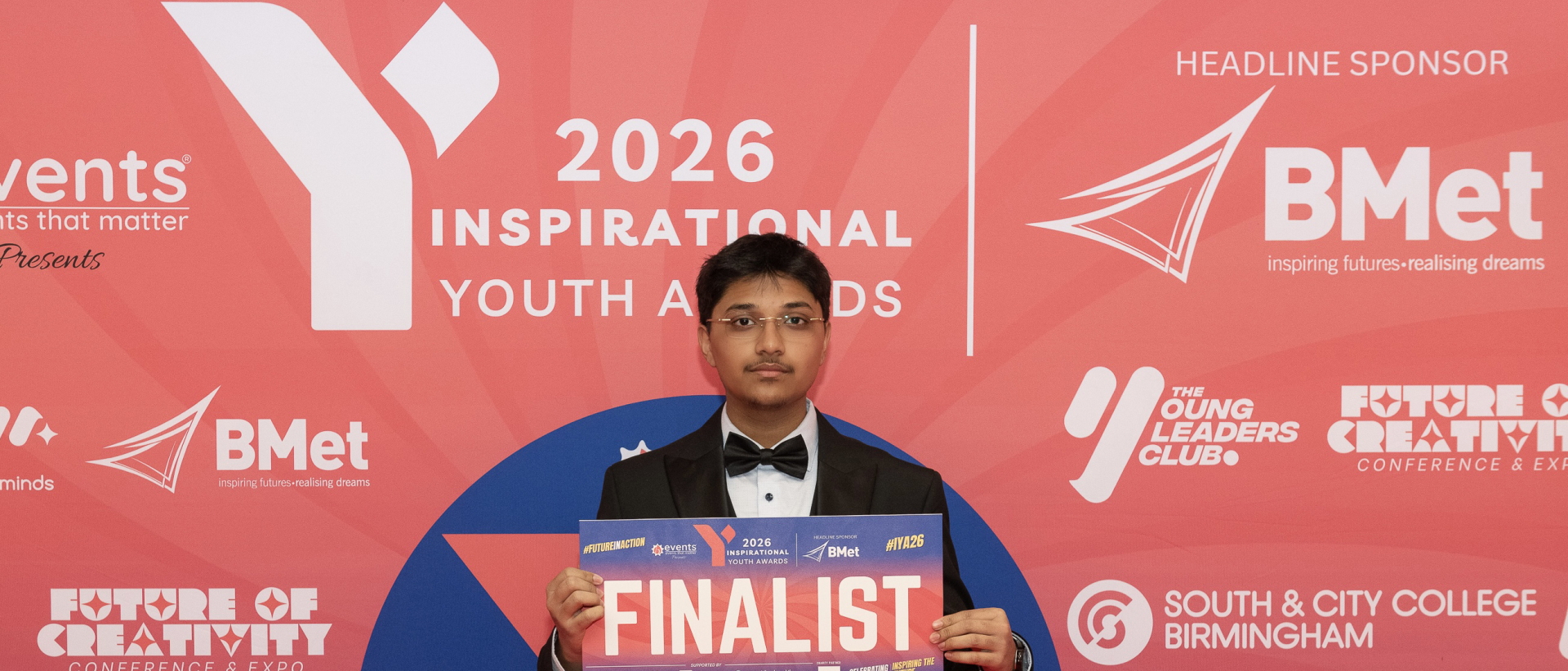 Wafi Hanafee at Solihull Sixth Form College was nominated for the Young Leader of the Year award in 2026