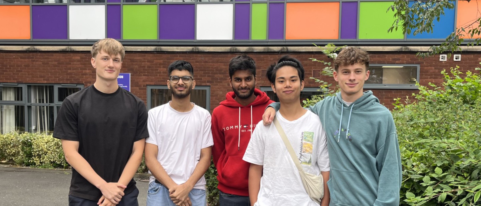 Students at Solihull Sixth Form College celebrate their A level results