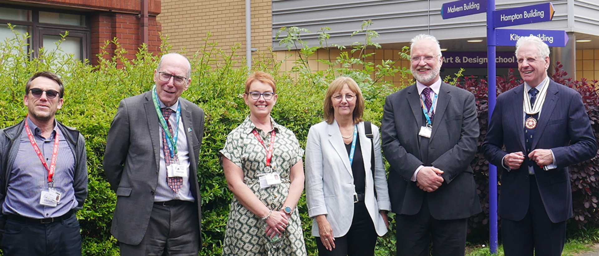 Staff from Solihull Sixth Form College and Summit LEarning Trust at the Young Carers Big Lunch 2024