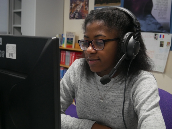 Students at Solihull Sixth Form College participate in a modern languages class