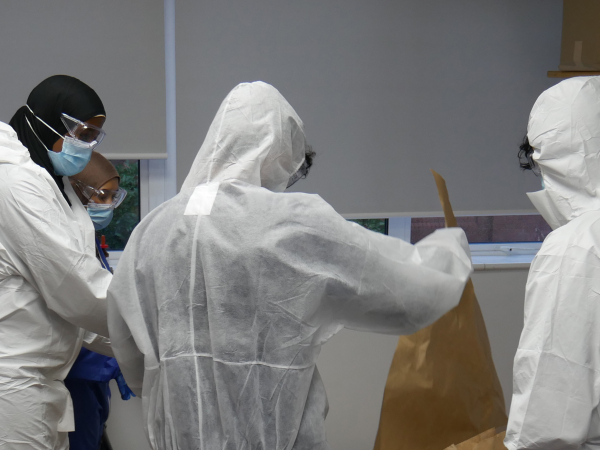 BTEC Applied Science students at Solihull Sixth Form College have been completing a crime scene investigation unit for their course