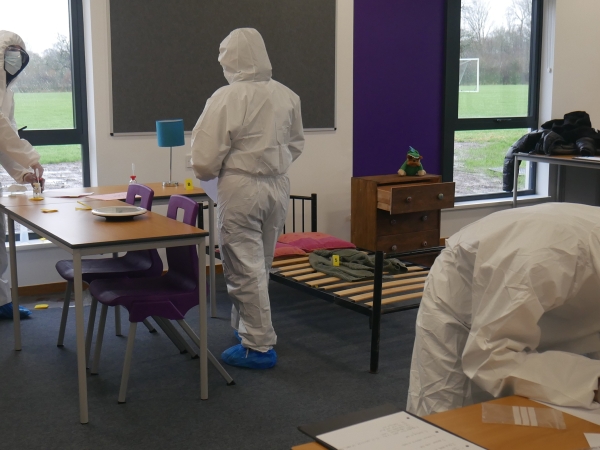 BTEC Applied Science students complete crime scene work for their course