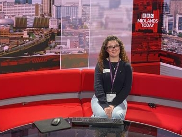 Solihull Sixth Form College student Alesha Waters took part in the BBC’s exciting ‘GET IN’ Taster Experience
