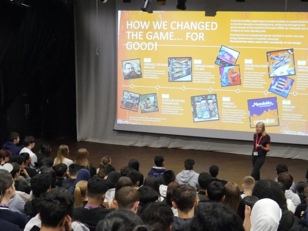 Solihull Sixth Form College ex-student Juliet Barratt came into College to talk about founding the nutrition brand Grenade to A level Business students.
