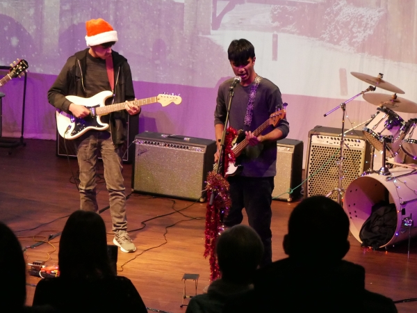 Students perform at the 2024 Christmas Concert at Solihull Sixth Form College