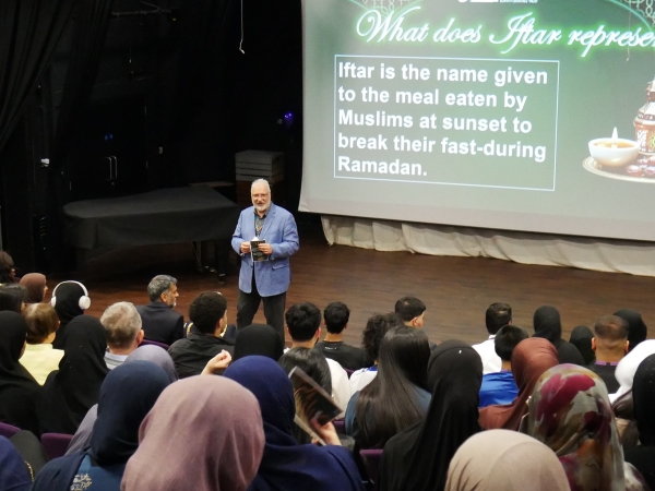College Principal Martin Sullivan gets Solihull Sixth Form College Community Iftar 2025 started