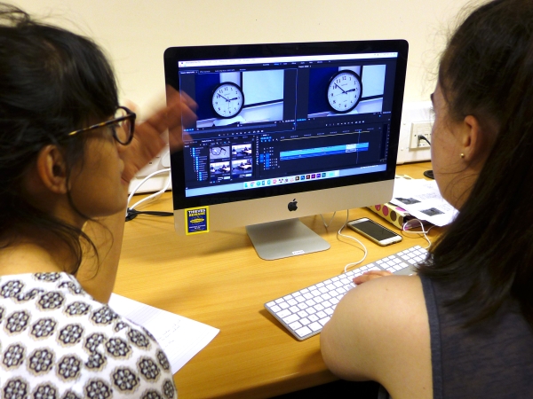 Students at Solihull Sixth Form College participate in a Film Studies class