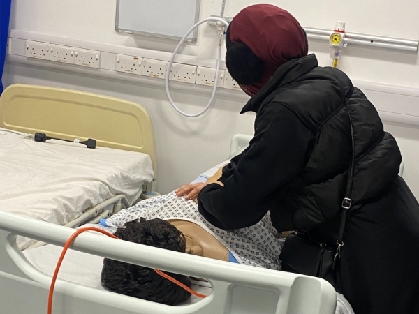 Health & Social Care students at Solihull Sixth Form College visiting Birmingham City University to learn about their Nursing courses