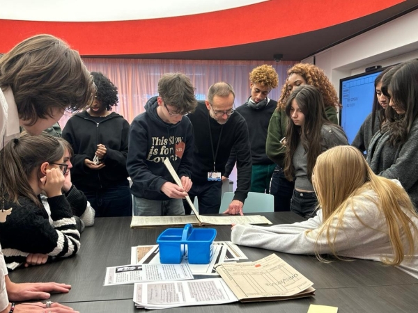 A level History students from Solihull Sixth Form College visited the National Archives in November 2025 to handle historical documents related to the reign of Mary I and the Russian Revolution