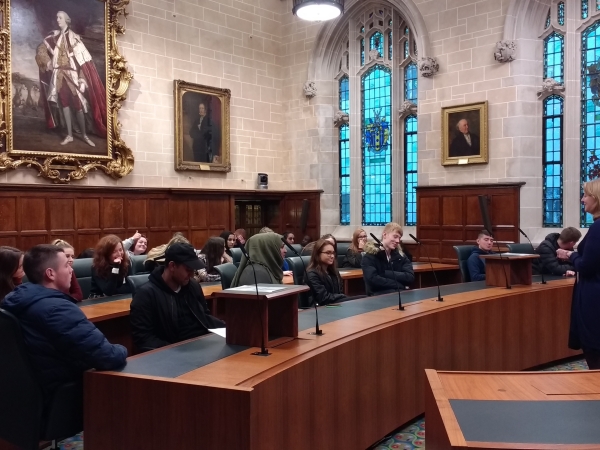 Law students at Solihull Sixth Form College visit the Supreme Court in London