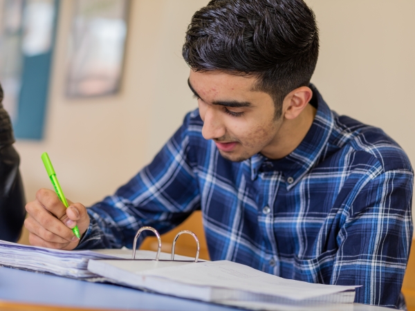 Students at Solihull Sixth Form College studying