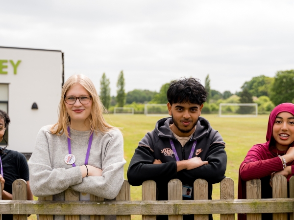 Students on campus at Solihull Sixth Form College