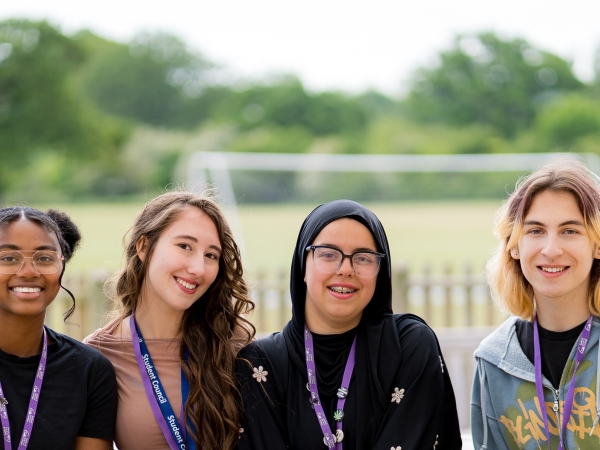 Students on campus at Solihull Sixth Form College