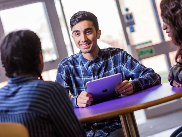 Students at Solihull Sixth Form College studying