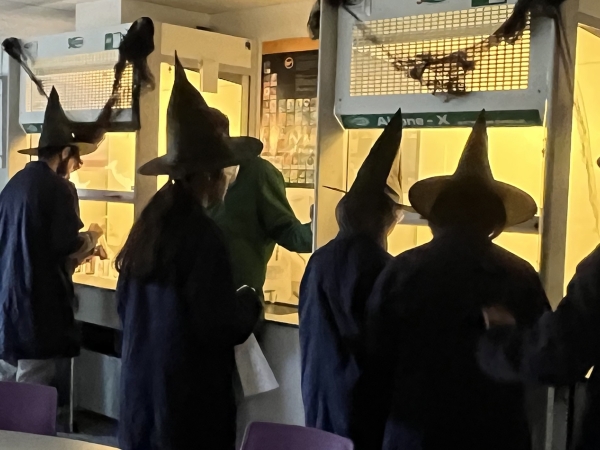 Practical Science & Forensic Investigation students at Solihull Sixth Form College participate in a practical experiment