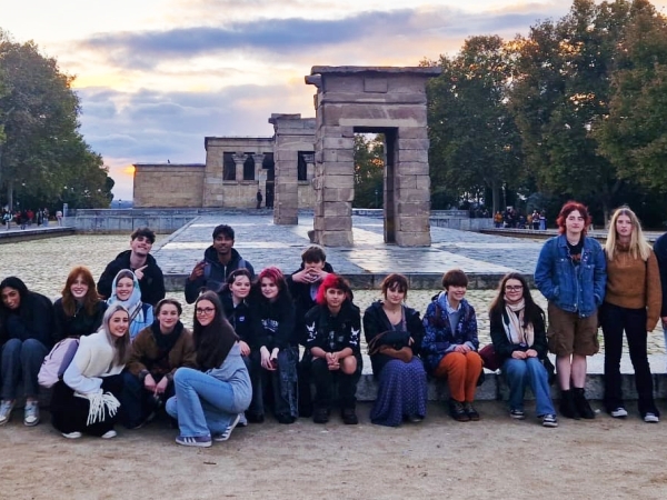 Visual Arts students at Solihull Sixth Form College visit Madrid in Spain
