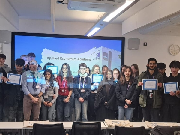 A level Economics students from Solihull Sixth Form College visit the University of Warwick