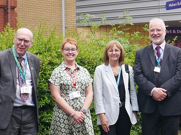 Staff from Solihull Sixth Form College and Summit LEarning Trust at the Young Carers Big Lunch 2024